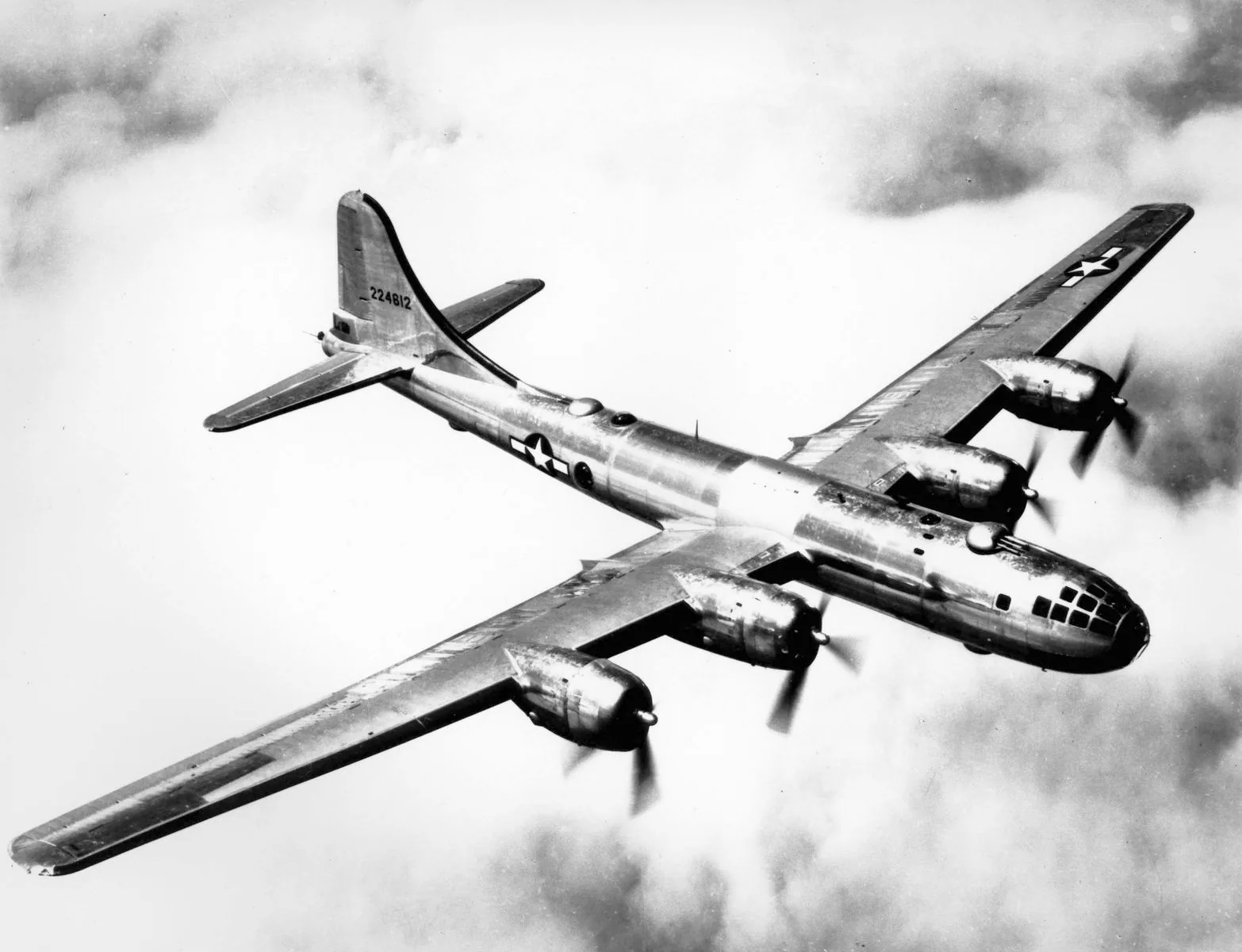 B-29-50-BW aircraft. Factory-fresh B-29-50-BW 42-24812, credited to the United States Air Force.