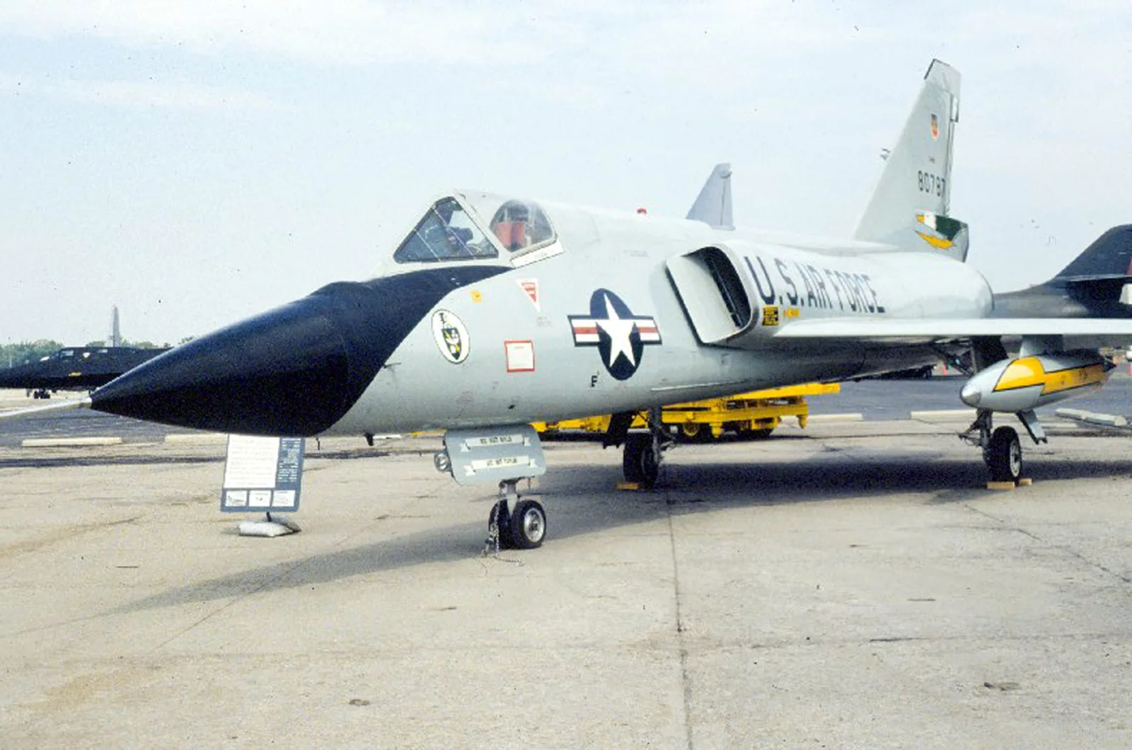 F-106A aircraft. Convair F-106A Delta Dart s/n 58-0787 at the National Museum of the U.S. Air Force.
