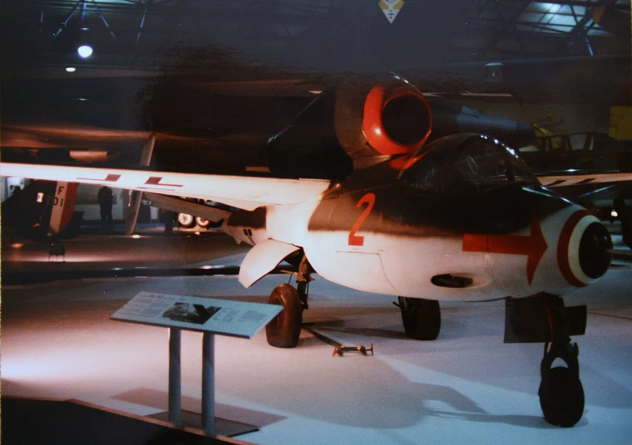 He 162 aircraft. Heinkel He 162 Salamander in the Royal Air Force Museum collection.