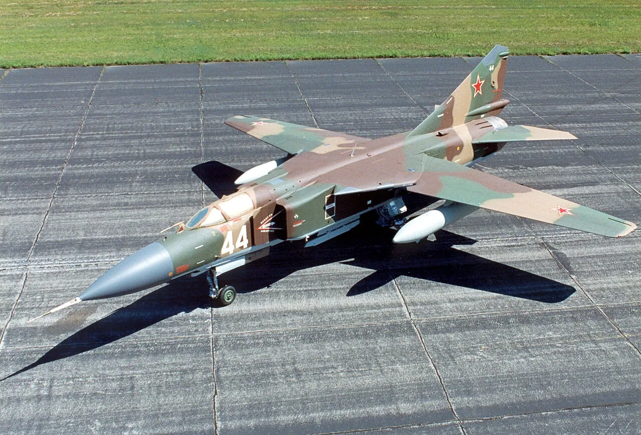 MiG-23MLD aircraft. Mikoyan-Gurevich MiG-23MLD Flogger K museum aircraft.